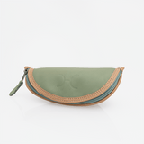 Glasses Case | Genuine Leather Green Leather Glasses Case by Thandana