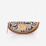 Glasses Case | Laminated Fabric Geo - Black / Chunky Zip Glasses Case by Thandana