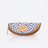 Glasses Case | Laminated Fabric Scale Away with me - Dazzling Blue / Chunky Zip Glasses Case by Thandana