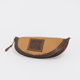 Glasses Case | Wax Canvas with Genuine Leather Glasses Case by Thandana