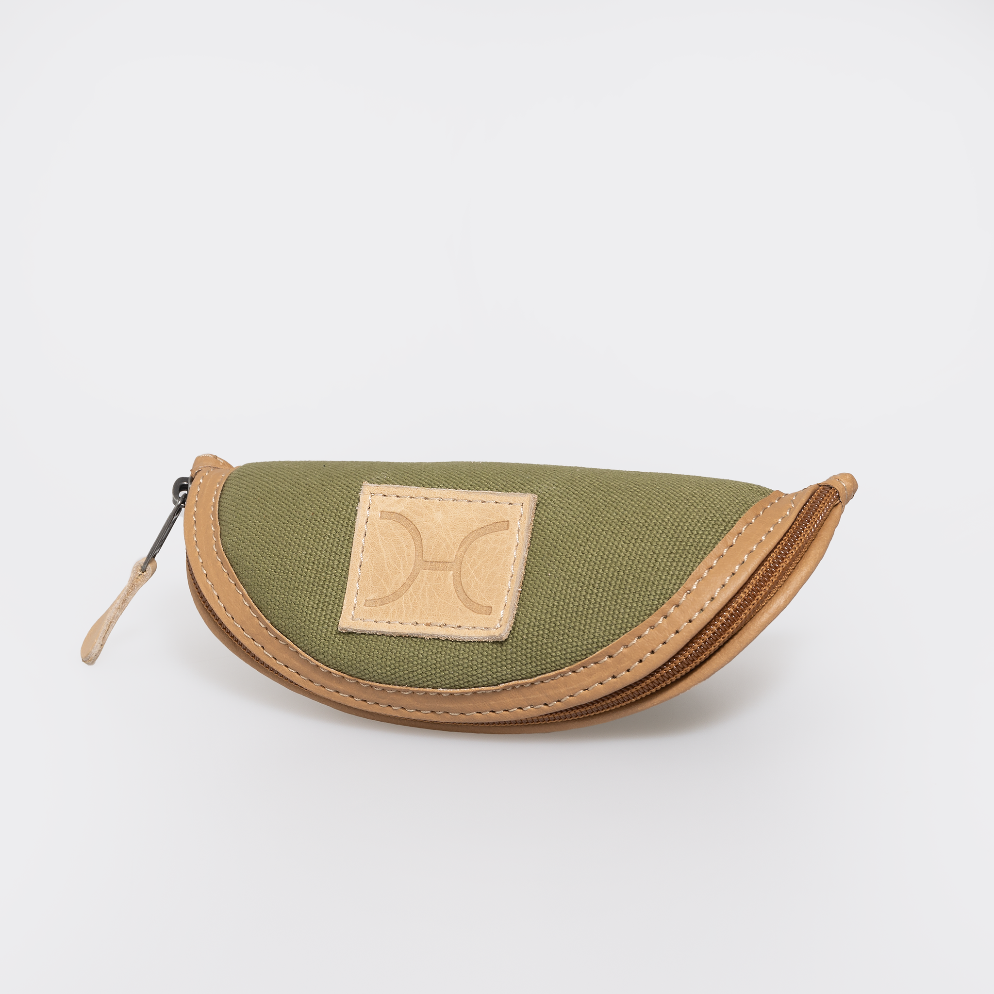 Glasses Case | Wax Canvas with Genuine Leather Glasses Case by Thandana