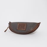 Glasses Case | Wax Canvas with Genuine Leather Glasses Case by Thandana
