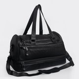 Golf Bag | Genuine Leather Black Leather Travel Golf Bag Leather by Thandana