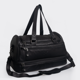 Golf Bag | Genuine Leather | Corporate Black Leather Travel Golf Bag Leather by Thandana