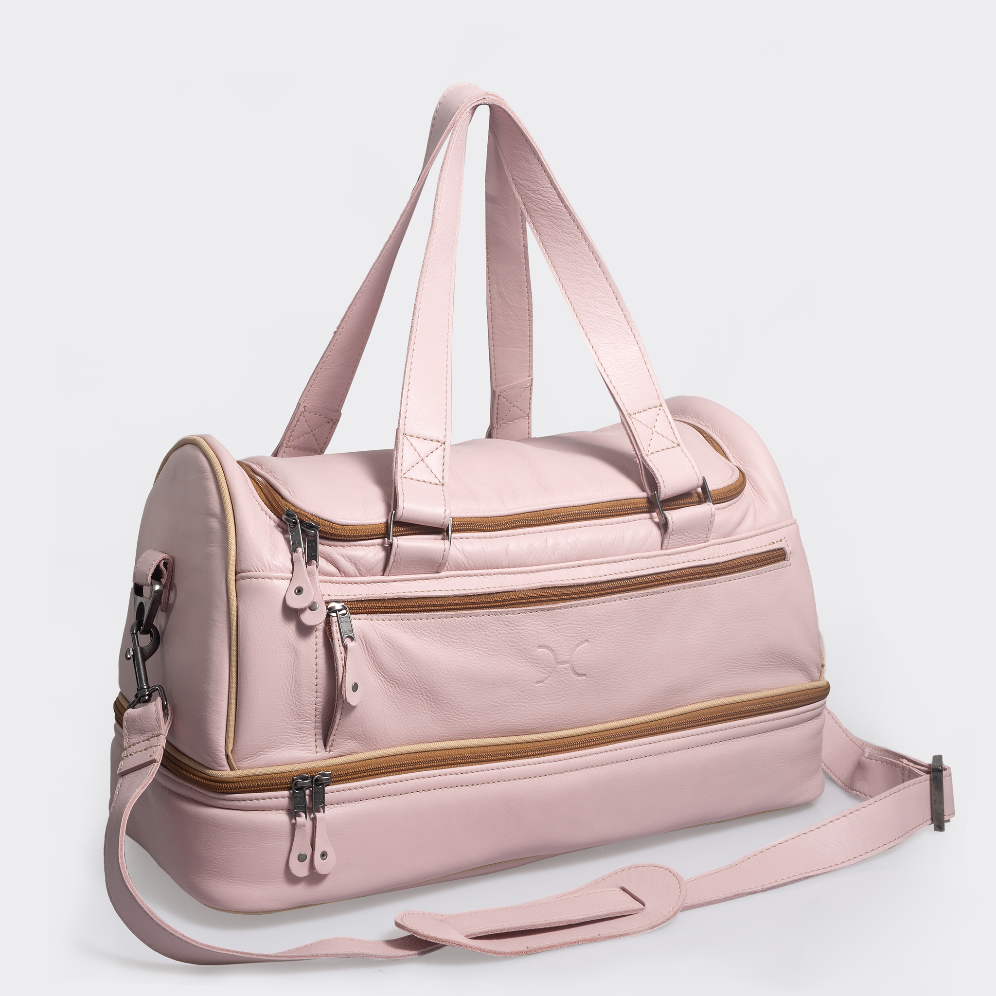 Golf Bag | Genuine Leather | Corporate Blush Leather Travel Golf Bag Leather by Thandana