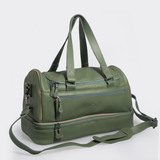 Golf Bag | Genuine Leather | Corporate Green Leather Travel Golf Bag Leather by Thandana