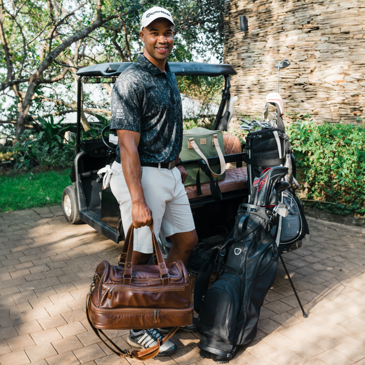 Golf Bag | Genuine Leather | Corporate Travel Golf Bag Leather by Thandana