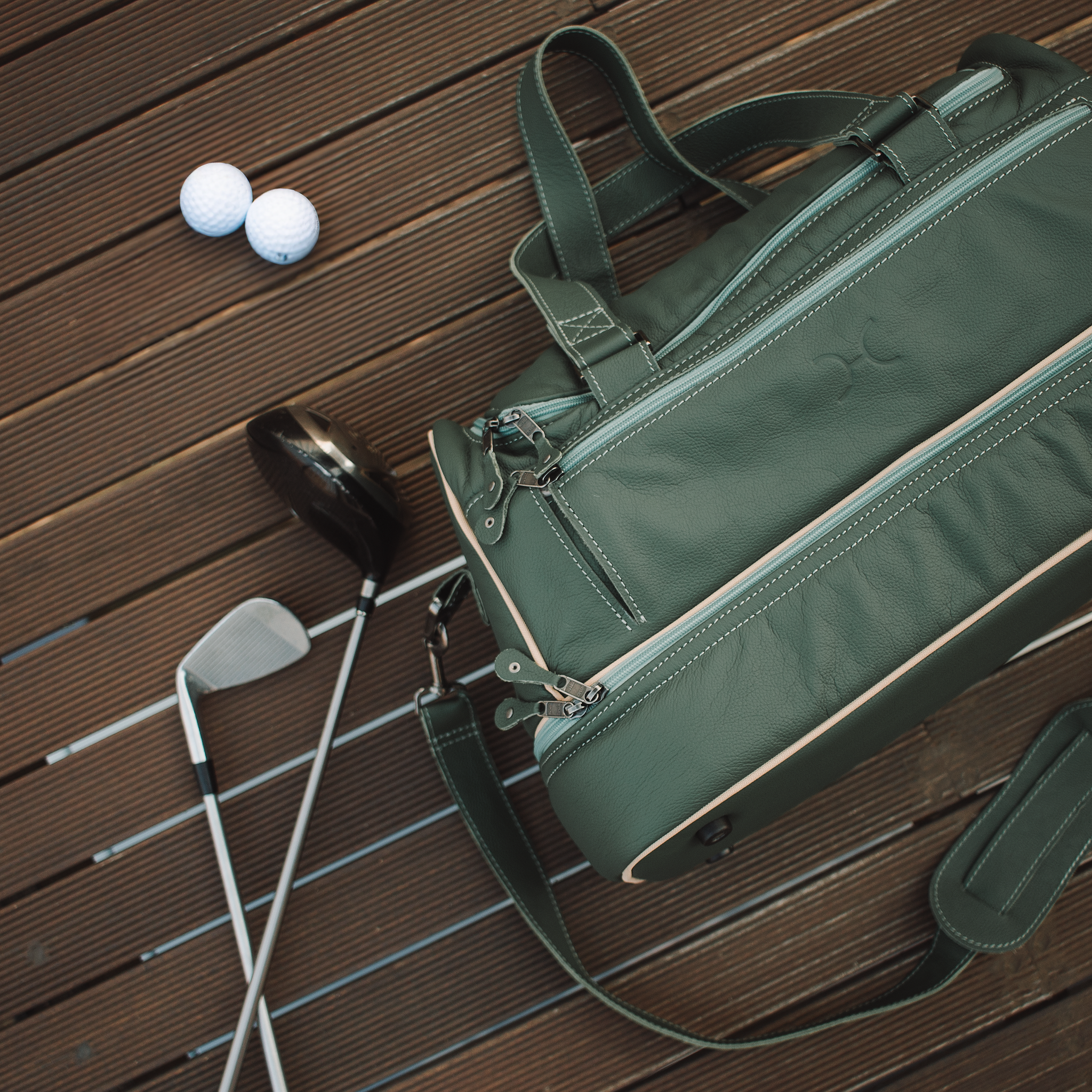 Golf Bag | Genuine Leather | Corporate Travel Golf Bag Leather by Thandana
