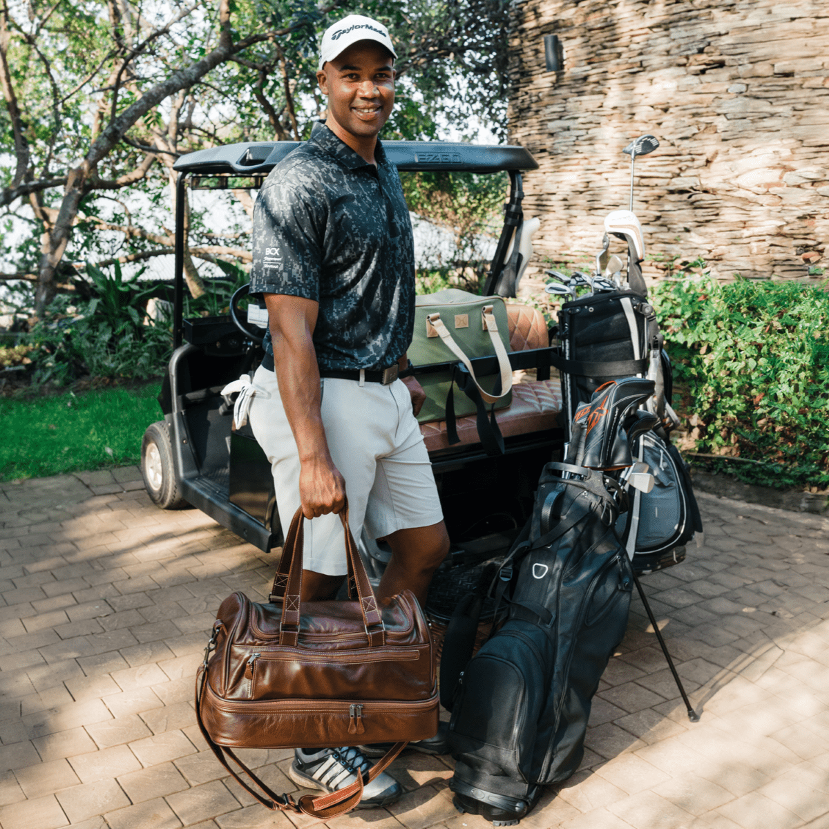 Golf Bag | Genuine Leather Travel Golf Bag Leather by Thandana