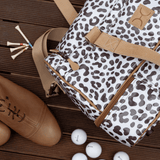 Golf Bag | Laminated Fabric with Genuine Leather Travel Golf Bag Laminated Fabric by Thandana