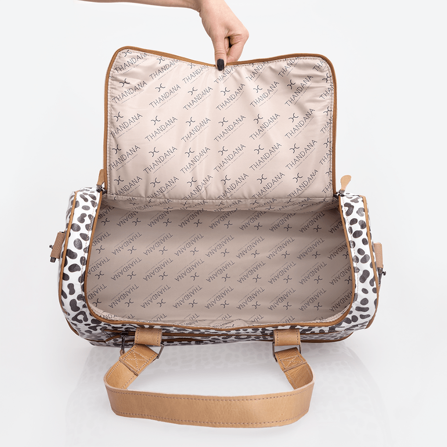 Golf Bag | Laminated Fabric with Genuine Leather Travel Golf Bag Laminated Fabric by Thandana