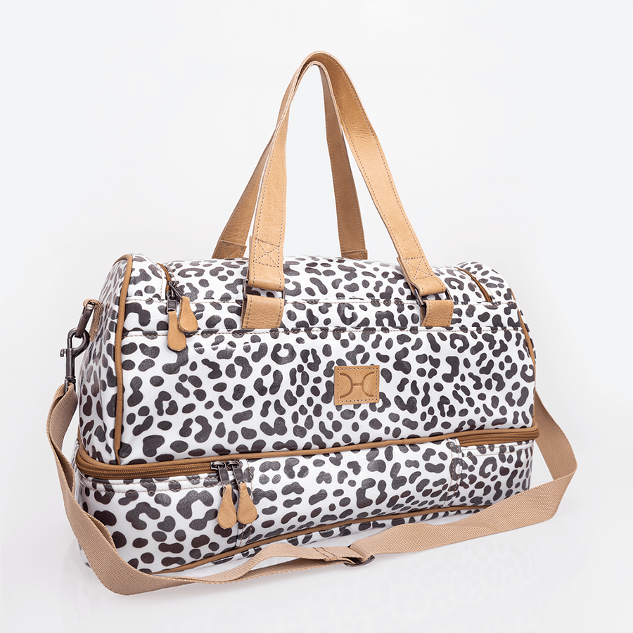 Golf Bag | Laminated Fabric with Genuine Leather Travel Golf Bag Laminated Fabric by Thandana