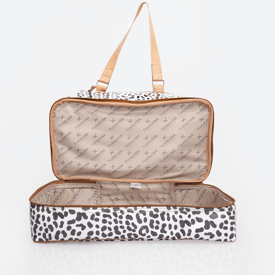 Golf Bag | Laminated Fabric with Genuine Leather Travel Golf Bag Laminated Fabric by Thandana