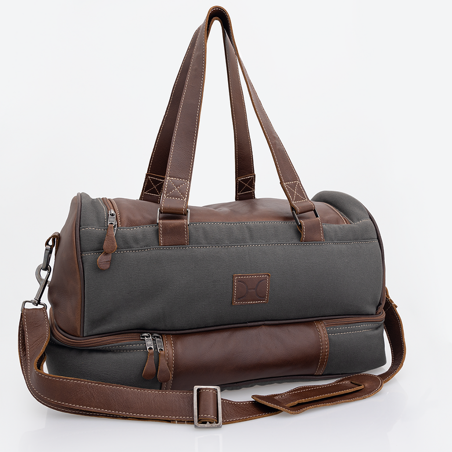 Golf Bag | Wax Canvas with Genuine Leather Travel Golf Bag Canvas & Leather by Thandana