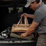Golf Bag | Wax Canvas with Genuine Leather Travel Golf Bag Canvas & Leather by Thandana
