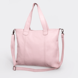 Jax Handbag | Genuine Leather Blush Leather / Gunmetal (default) Handbag by Thandana
