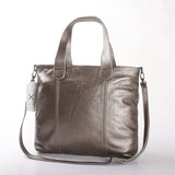 Jax Handbag | Genuine Leather Pewter Leather / Gunmetal (default) Handbag by Thandana