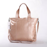 Jax Handbag | Genuine Leather Rose Gold Leather / Gunmetal (default) Handbag by Thandana