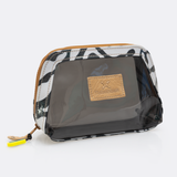 Jelly Clear View Beauty Case | Tpu Silicon & Laminated Fabric Black - Nomad - Pitch / Chunky Zip Jelly - Small Case