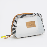 Jelly Clear View Beauty Case | Tpu Silicon & Laminated Fabric White - Nomad - Pitch / Chunky Zip Jelly Range - Tote