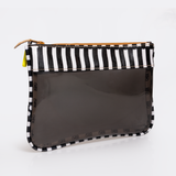 Jelly Clear View Essentials Pouch | Tpu Silicon & Laminated Fabric Black - Indie - Pitch / Chunky Zip Jelly - Pouch