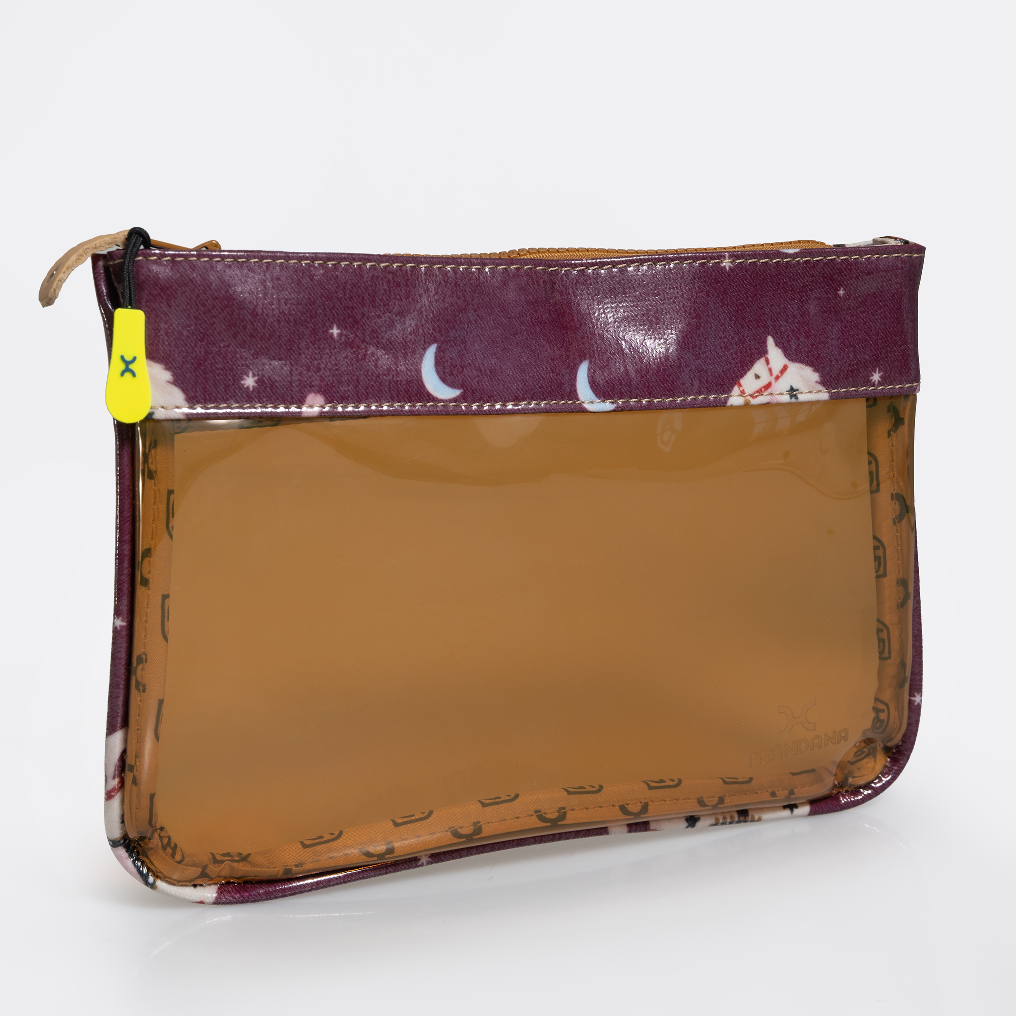 Jelly Clear View Essentials Pouch | Tpu Silicon & Laminated Fabric Copper - Midnight Pony - Cherry / Chunky Zip Jelly