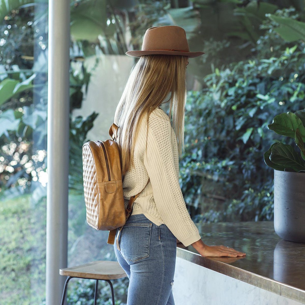 Jen Backpack | Genuine Leather Backpack Leather by Thandana