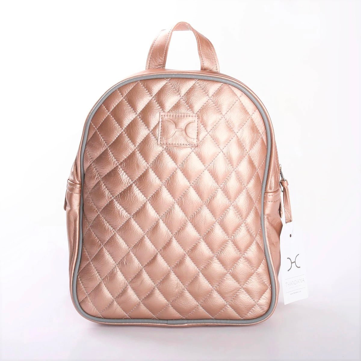 Jen Backpack | Genuine Leather Champagne Leather / Gunmetal (default) Backpack Leather by Thandana