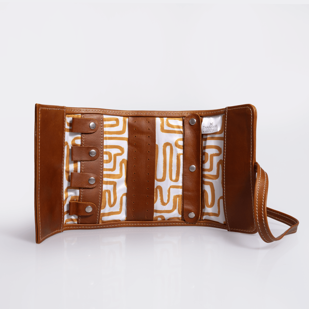 Jewellery Wrap | Genuine Leather Jewellery Wrap by Thandana
