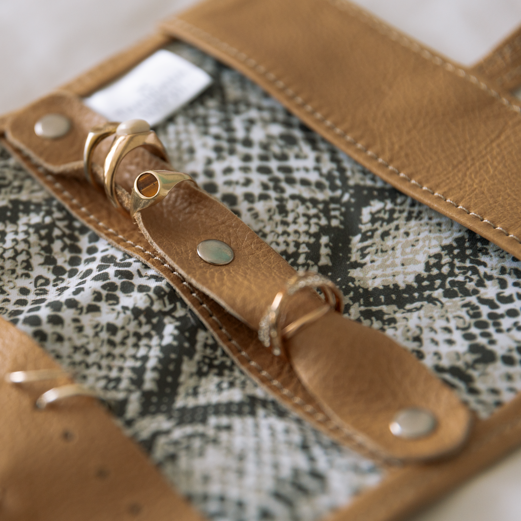 Jewellery Wrap | Genuine Leather Jewellery Wrap by Thandana