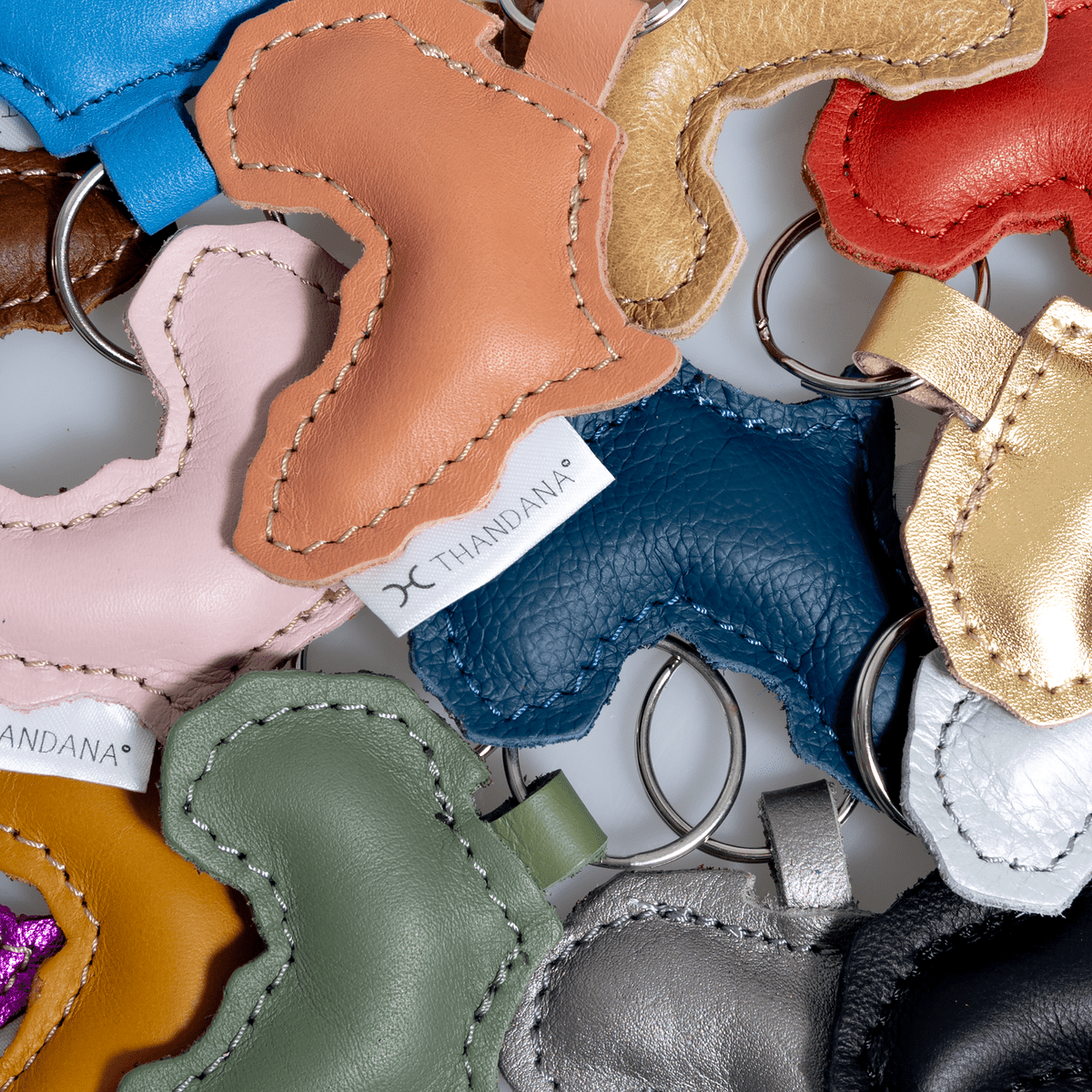 Key Ring Africa | Genuine Leather Key Ring by Thandana