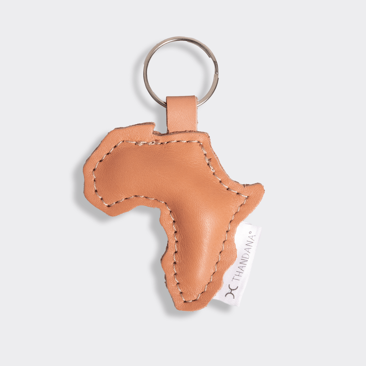 Key Ring Africa | Genuine Leather Coral Leather Key Ring by Thandana