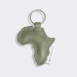 Key Ring Africa | Genuine Leather Green Leather Key Ring by Thandana