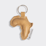 Key Ring Africa | Genuine Leather Hazelnut Leather Key Ring by Thandana