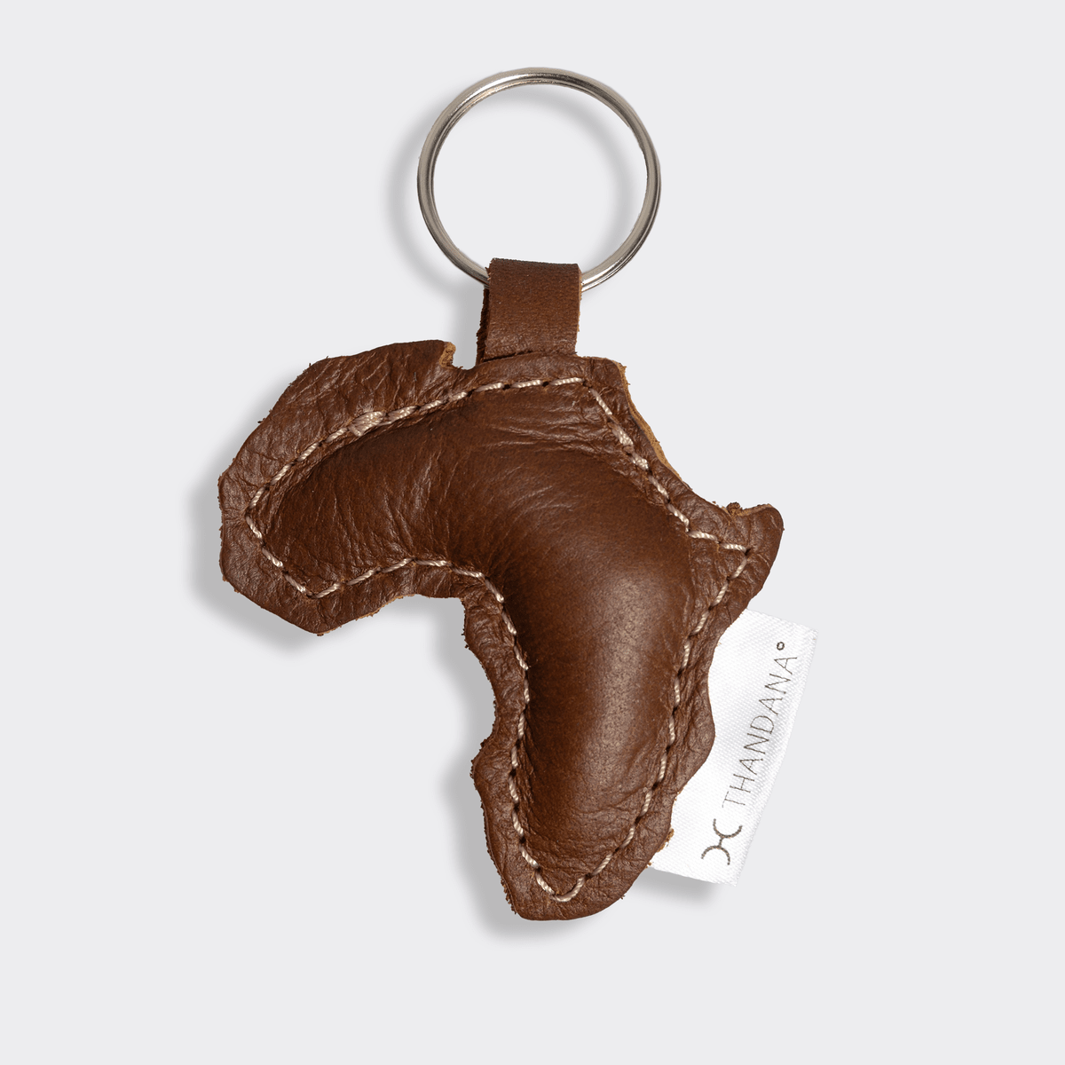 Key Ring Africa | Genuine Leather Tobac Leather Key Ring by Thandana