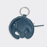 Key Ring Animal | Genuine Leather Aqua Ellie Leather Key Ring by Thandana