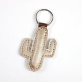 Key Ring Animal | Genuine Leather Champagne Cactus Leather Key Ring by Thandana