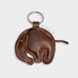 Key Ring Animal | Genuine Leather Tobac Ellie Leather Key Ring by Thandana