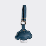 Key Ring Charms | Genuine Leather Aqua Happy Cloud Leather Key Ring by Thandana