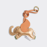 Key Ring Charms | Genuine Leather Flying Ellie Pink Leather Key Ring by Thandana
