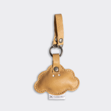 Key Ring Charms | Genuine Leather Hazelnut Happy Cloud Leather Key Ring by Thandana