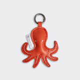 Key Ring Charms | Genuine Leather Red Octo Leather Key Ring by Thandana