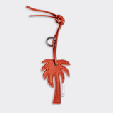 Key Ring Charms | Genuine Leather Red Palm Tree Leather Key Ring by Thandana