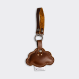 Key Ring Charms | Genuine Leather Tobac Happy Cloud Leather Key Ring by Thandana