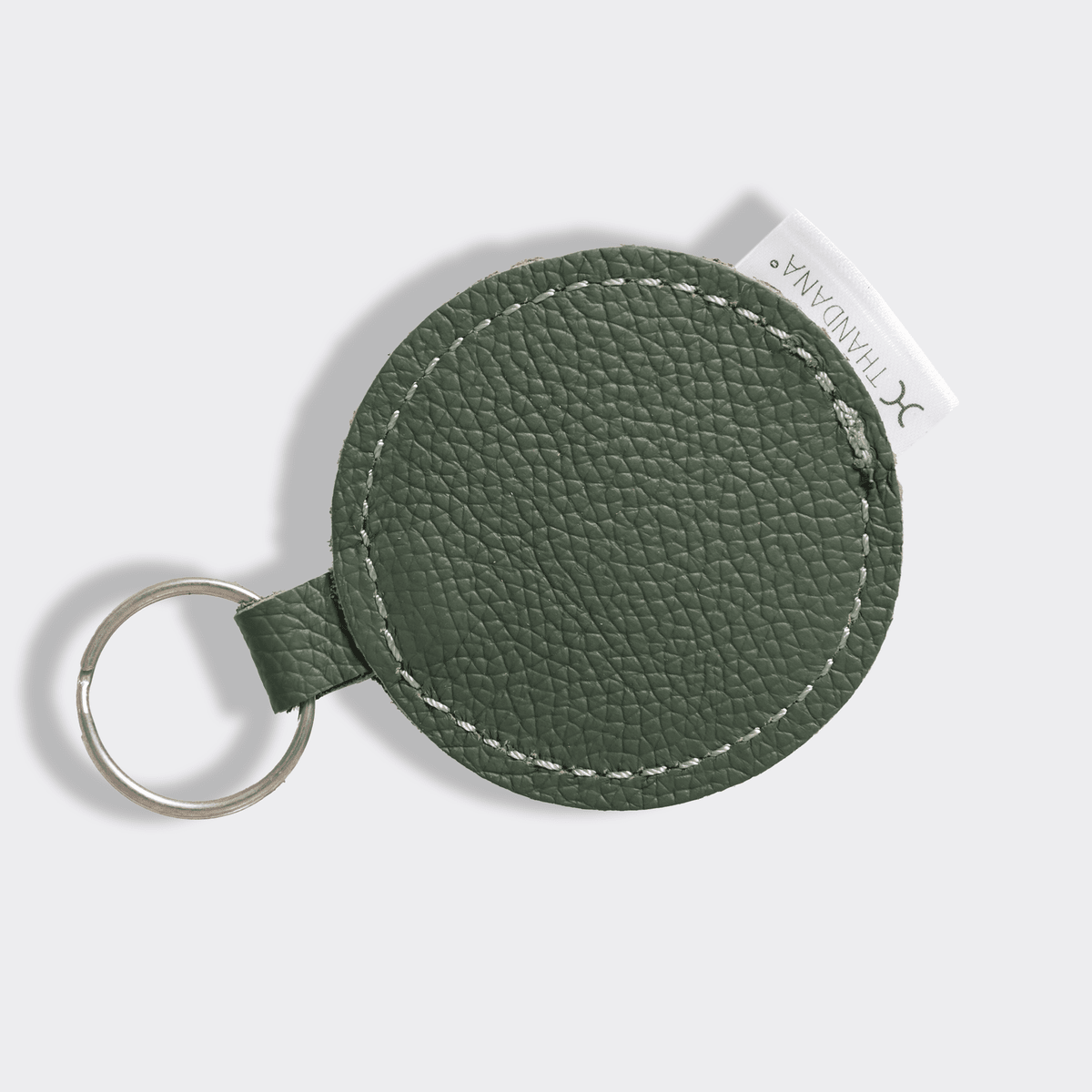 Key Ring Disc | Genuine Leather Basil Leather Key Ring by Thandana