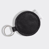 Key Ring Disc | Genuine Leather Black Leather Key Ring by Thandana