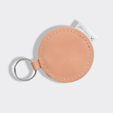 Key Ring Disc | Genuine Leather Coral Leather Key Ring by Thandana