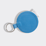 Key Ring Disc | Genuine Leather Electric Blue Leather Key Ring by Thandana