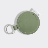 Key Ring Disc | Genuine Leather Green Leather Key Ring by Thandana