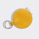 Key Ring Disc | Genuine Leather Mustard Leather Key Ring by Thandana